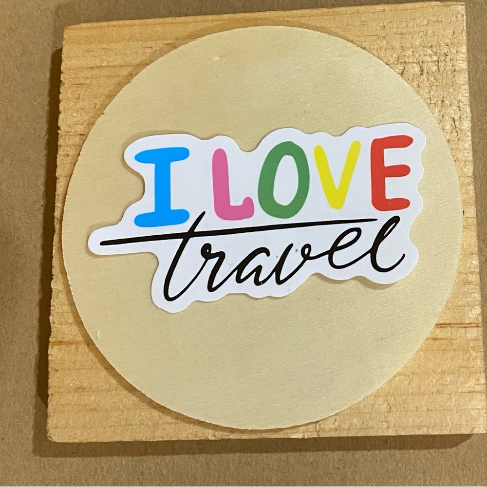 🌈20/$5🌈 I Love Travel Sticker